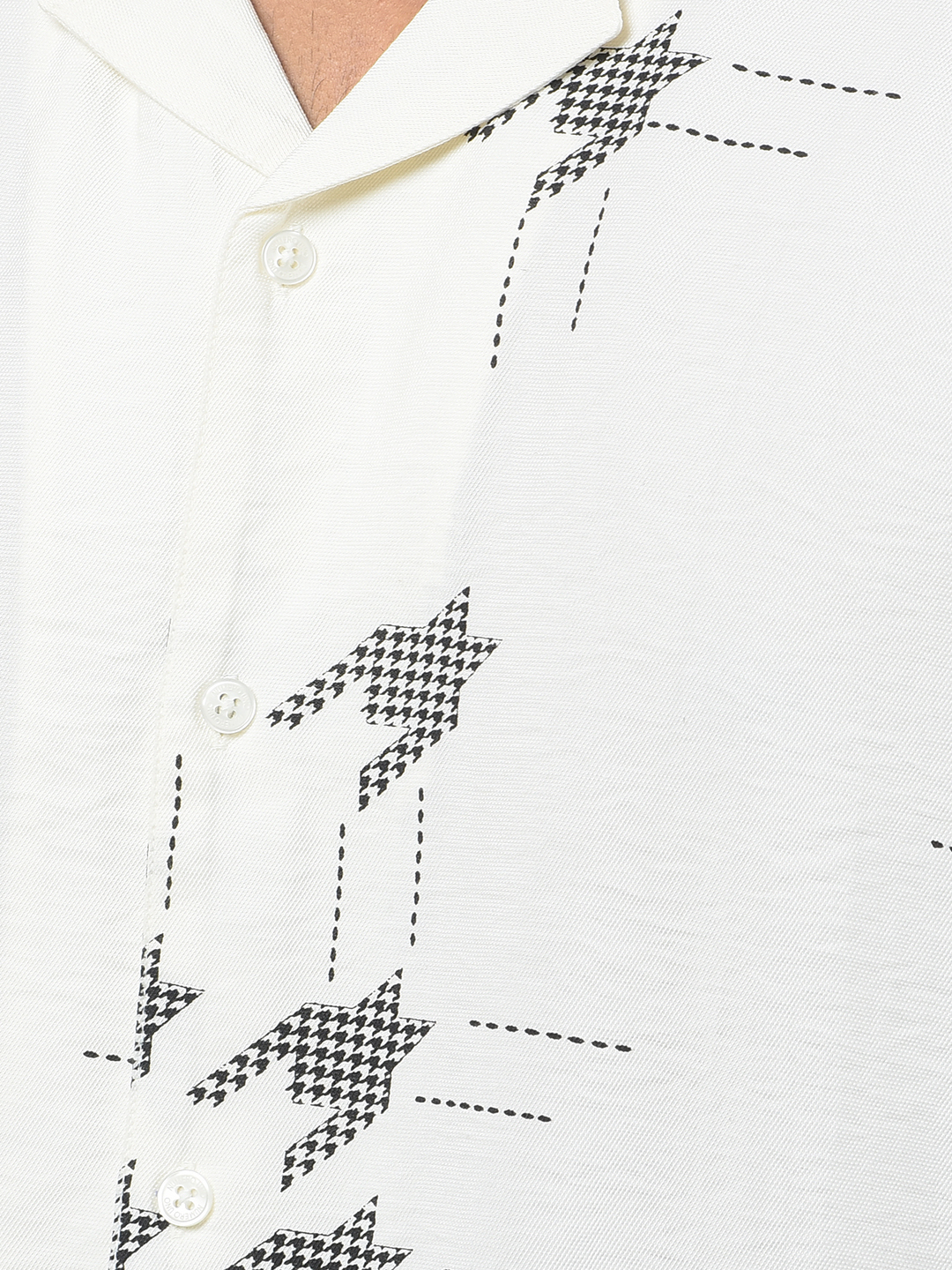 Numero Uno Men Embroidered White Shirt